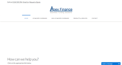 Desktop Screenshot of apexfinance.co.uk